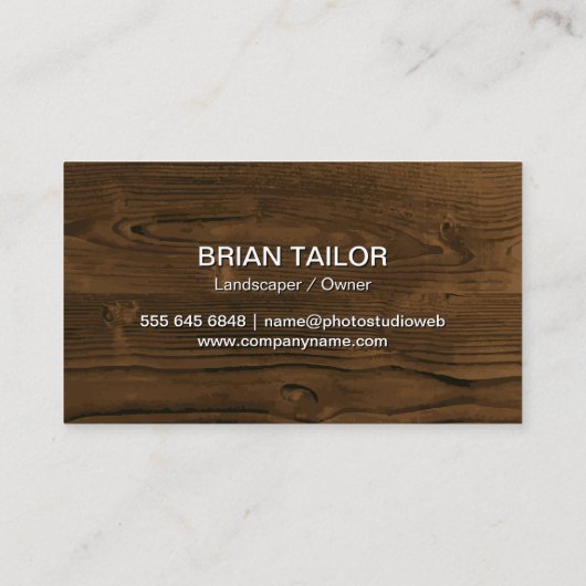 Boom Logo | Tuinhout Visitekaartje (Achterkant)