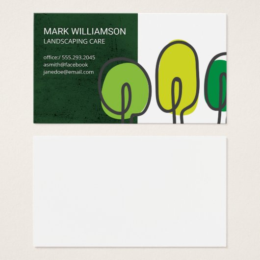 Boom Logos | Tuinontwerp Visitekaartje (Voorkant /achterkant)