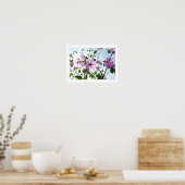 Boom Mallow Blooms in Summer Poster (Keuken)