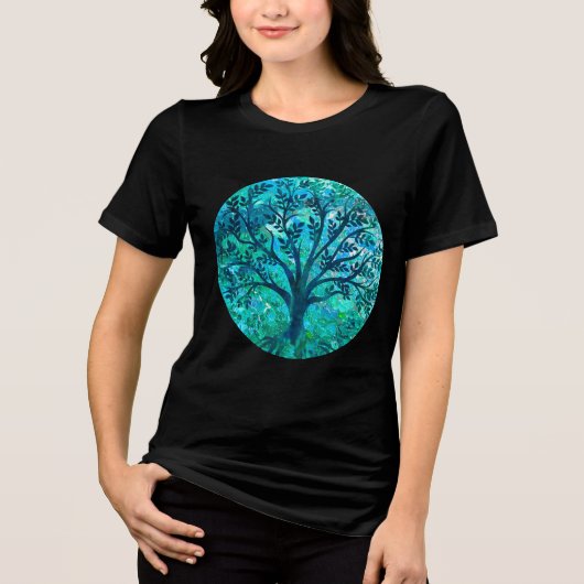 Boom Medaillon Tri-Blend Shirt (Voorkant)