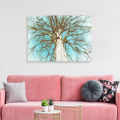 Boom met bijkantoren canvas afdruk (Insitu (Woonkamer))