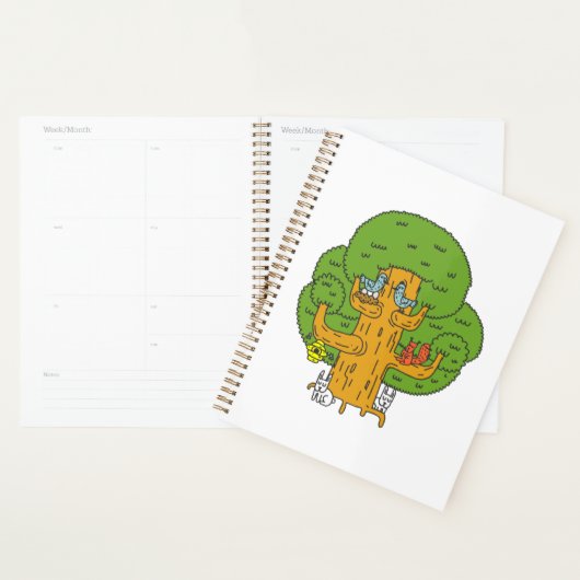 Boom met Bos Dieren Schattigee Natuur Planner (Display)