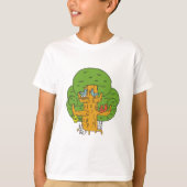 Boom met Bos Dieren Schattigee Natuur T-shirt (Voorkant)
