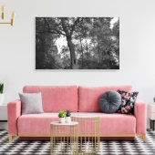 Boom met een mysterieus gat canvas afdruk (Insitu (Woonkamer))