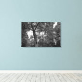 Boom met een mysterieus gat II Canvas Afdruk (Insitu (Houten vloer))