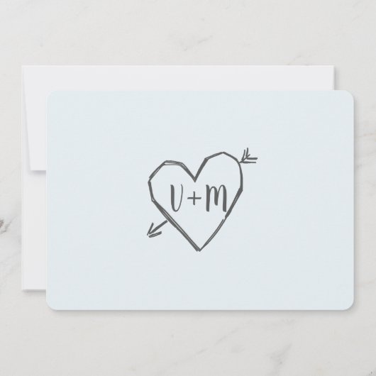 Boom met gebeeldhouwd hart en strijklichten blauw kaart (Achterkant)