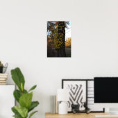 Boom met geel blad Poster (Thuiskantoor)