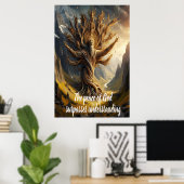 Boom met Goden vrede overtreft alles Poster (Thuiskantoor)