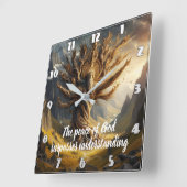 Boom met Goden vrede overtreft alles Vierkante Klok (Hoek)