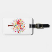 Boom met hartvormig blad Bagagelabels (Voorkant horizontaal)