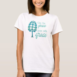 Boom met oneindige lijn Vertraag het tempo, groei  T-shirt