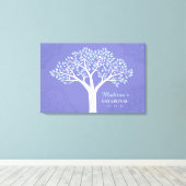 BOOM MET STERREN Bar Mitzvah Geheugen Inlogbord Canvas Afdruk (Insitu (Houten vloer))