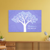 BOOM MET STERREN Bar Mitzvah Geheugen Inlogbord Canvas Afdruk (Insitu (Woonkamer))