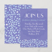 BOOM MET STERREN Bat Mitzvah Receptie Party Kaart (Voorkant / Achterkant)