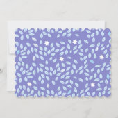 BOOM MET STERREN Paarse Bat Mitzvah Invitation Kaart (Achterkant)