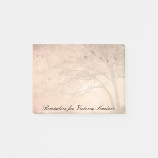Boom met vogels post-it® notes (Voorkant)
