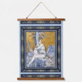 Boom met vrouw en kinderen kunst hangend wandkleed (Voorkant)