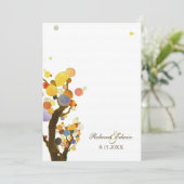 Boom met weddenschap kaart (Staand voorkant)