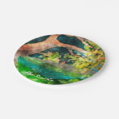 Boom met windklem papieren bordje (Gekanteld)