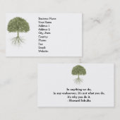 "Boom met wortels" elegante Visitekaartjes (Voorkant / Achterkant)