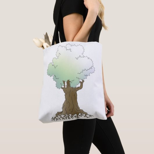 Boom mijn weg tote bag (Dichtbij)