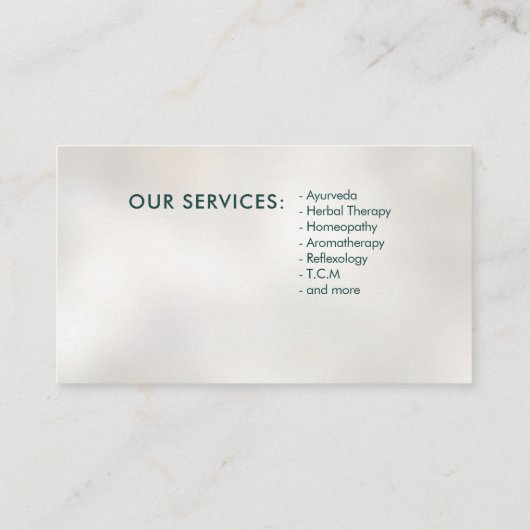 Boom Mozaïek Kunst - Turquoise en Paarse Visitekaartje (Achterkant)