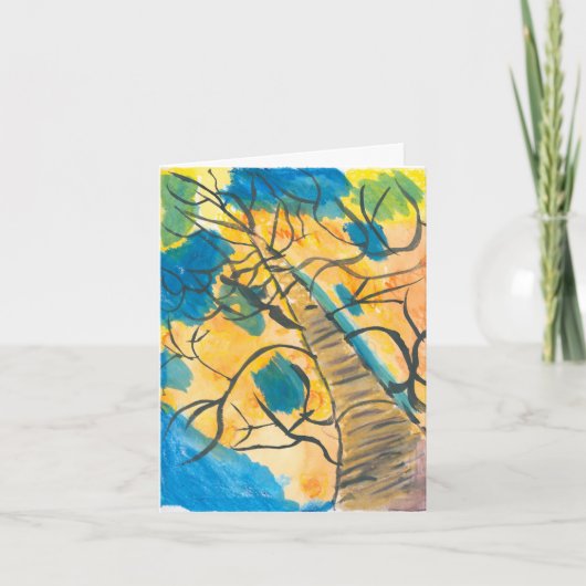 Boom multikleurige kaart (Voorkant)