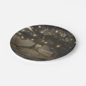  Boom & Nachtverlichting Huwelijksreceptie Papieren Bordje (Gekanteld)