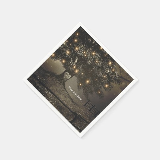  Boom & Nachtverlichting Huwelijksreceptie Servet (Hoek)