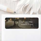  Boom & Nachtverlichting Huwelijksuitnodiging Etiket (Insitu)