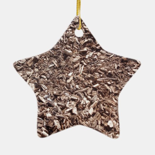 Boom, Natuur, bruin Keramisch Ornament (Achterkant)