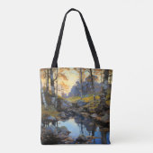 Boom Natuur Landschap Tote Bag (Achterkant)