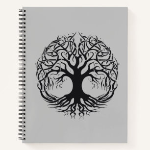 Boom Natuur Life Wonder Earth Vector Graphic Notitieboek