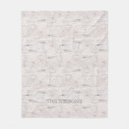 Boom Natuurlijke NAAM buitenshuis Grauwe slijm Fleece Deken