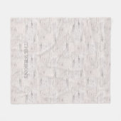 Boom Natuurlijke NAAM buitenshuis Grauwe slijm Fleece Deken (Voorkant (Horizontaal))