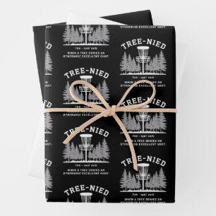 Boom Neergehaald Disc Golf Grappige Stomme Boom-ne Inpakpapier Vel