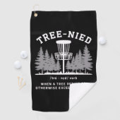 Boom Neergeschoten Disc Golf Grappige Stomme Boom- Golfhanddoek (Insitu)