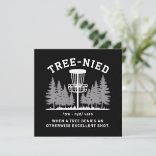 Boom Neergestort Disc Golf Grappige Stomme Boom-ne Kaart