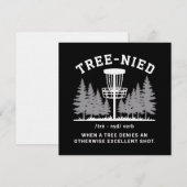 Boom Neergestort Disc Golf Grappige Stomme Boom-ne Kaart (Voorkant / Achterkant)
