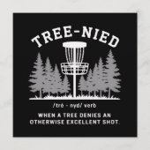Boom Neergestort Disc Golf Grappige Stomme Boom-ne Kaart (Voorkant)