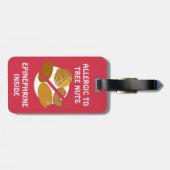 Boom Nut Alert Bumble Bee Label Bagagelabel (Achterkant horizontaal)