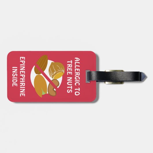 Boom Nut Alert Bumble Bee Label Bagagelabel (Achterkant horizontaal)