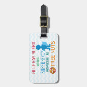 Boom Nut Allergy Superheld Alert voor Medische Uit Bagagelabel (Voorkant verticaal)