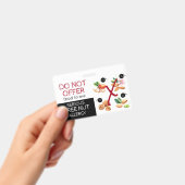 Boom Nut Etiket voor voedingsallergie Badge (Handheld)