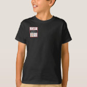 Boom Nut Food Allergy Alert Badge Style T-shirt (Voorkant)
