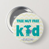 Boom Nut Free Superheld Girl Button (Voorkant /achterkant)