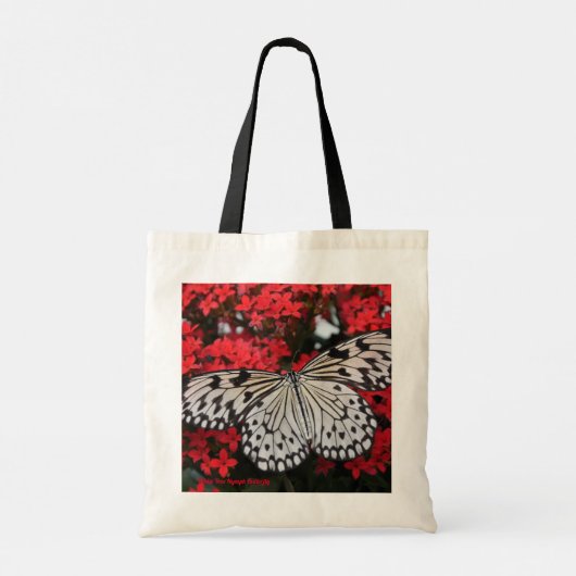 Boom Nymph Butterfly Canvas Canvas tas zwart/wit (Achterkant)