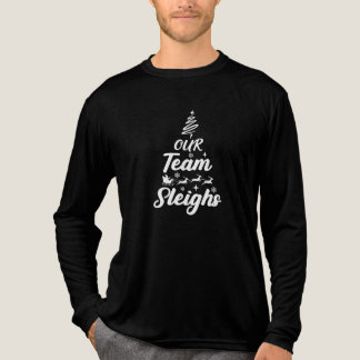 Boom "onze team sleeën" Holiday Donkere T-shirt