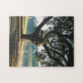 Boom op de rivierrivier legpuzzel (Horizontaal)