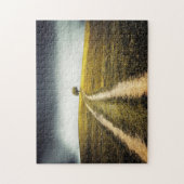 Boom op de top van de heuvel legpuzzel (Verticaal)